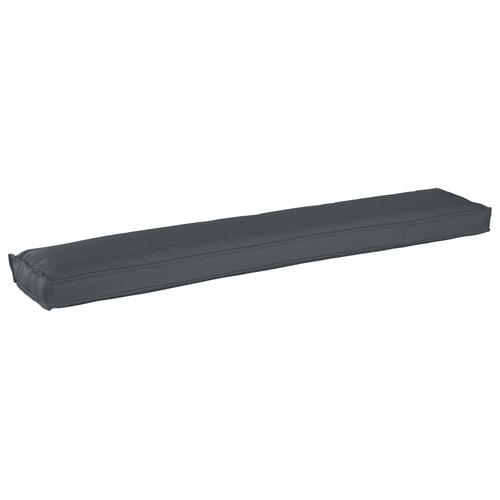 Bænkepude Antracit Polyester 200x40x8cm Pude til palle