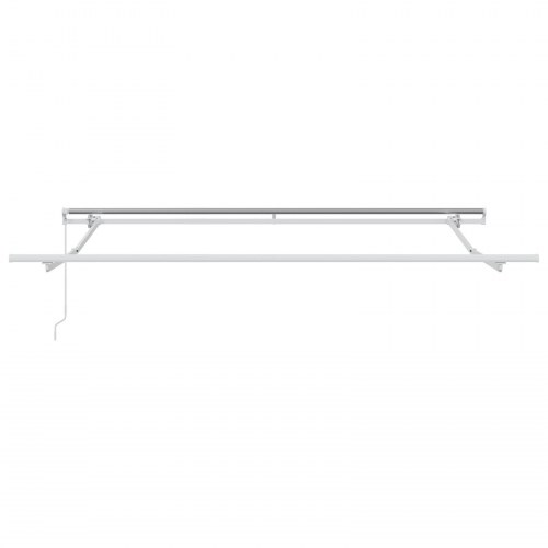 Markise Stribet Flerfarvet 3 x 2,5 m Polyester og metal