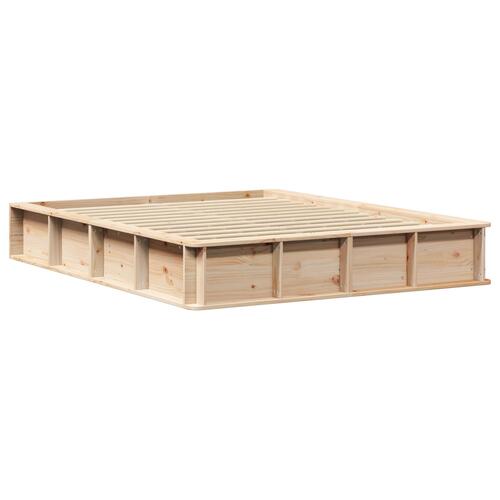 Sengestel med lift-op opbevaring, 160 x 200 cm, solid fyrretræ