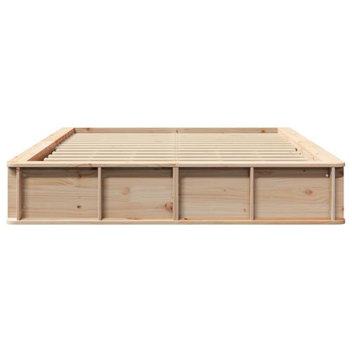 Sengestel med lift-op opbevaring, 160 x 200 cm, solid fyrretræ