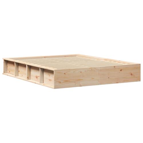 Sengestel med lift-op opbevaring, 160 x 200 cm, solid fyrretræ