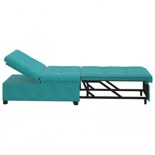Sovesofa Turkis 67 x 194 x 38 cm Fløjl