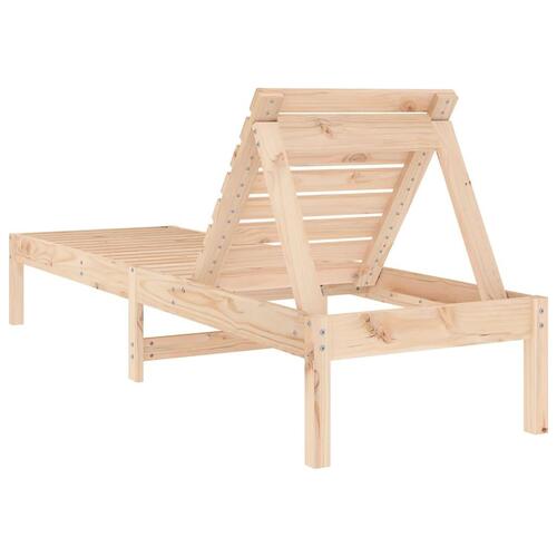 Liggestol 199,5x60x74 cm massivt fyrretræ (OUTLET A+)
