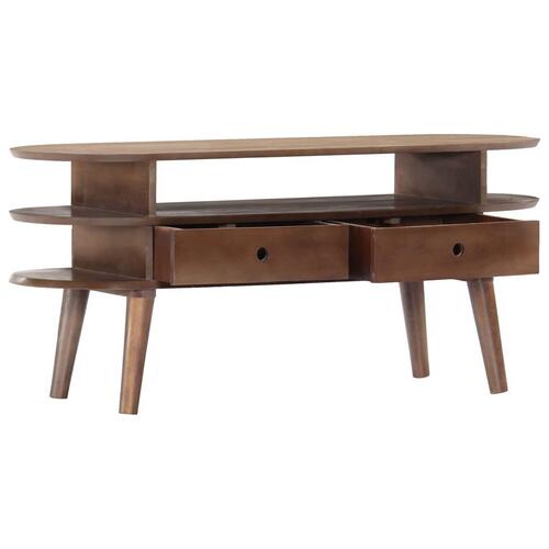 Tv-skab 110 x 35 x 50 cm massivt akacietræ