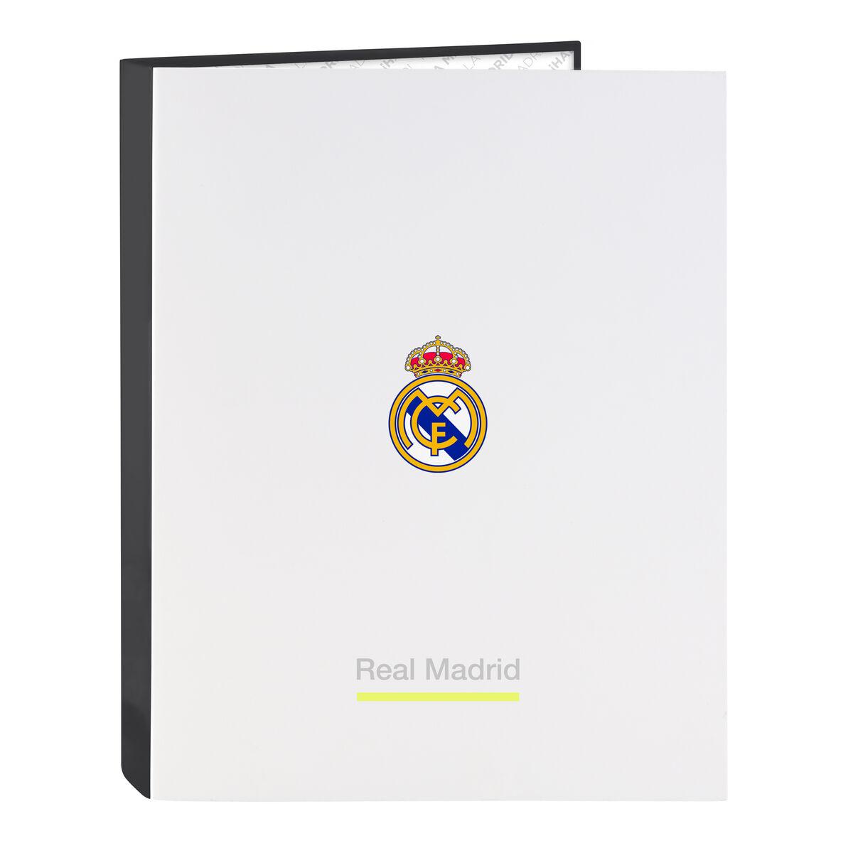 Ringbind A4 Real Madrid C.F. - Hvid (26,5 × 33 × 4 cm)