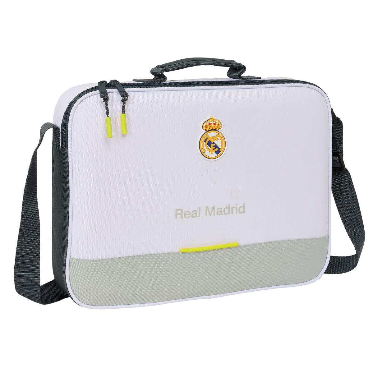 Skoletaske Real Madrid C.F. - hvid (38 × 28 × 6 cm)