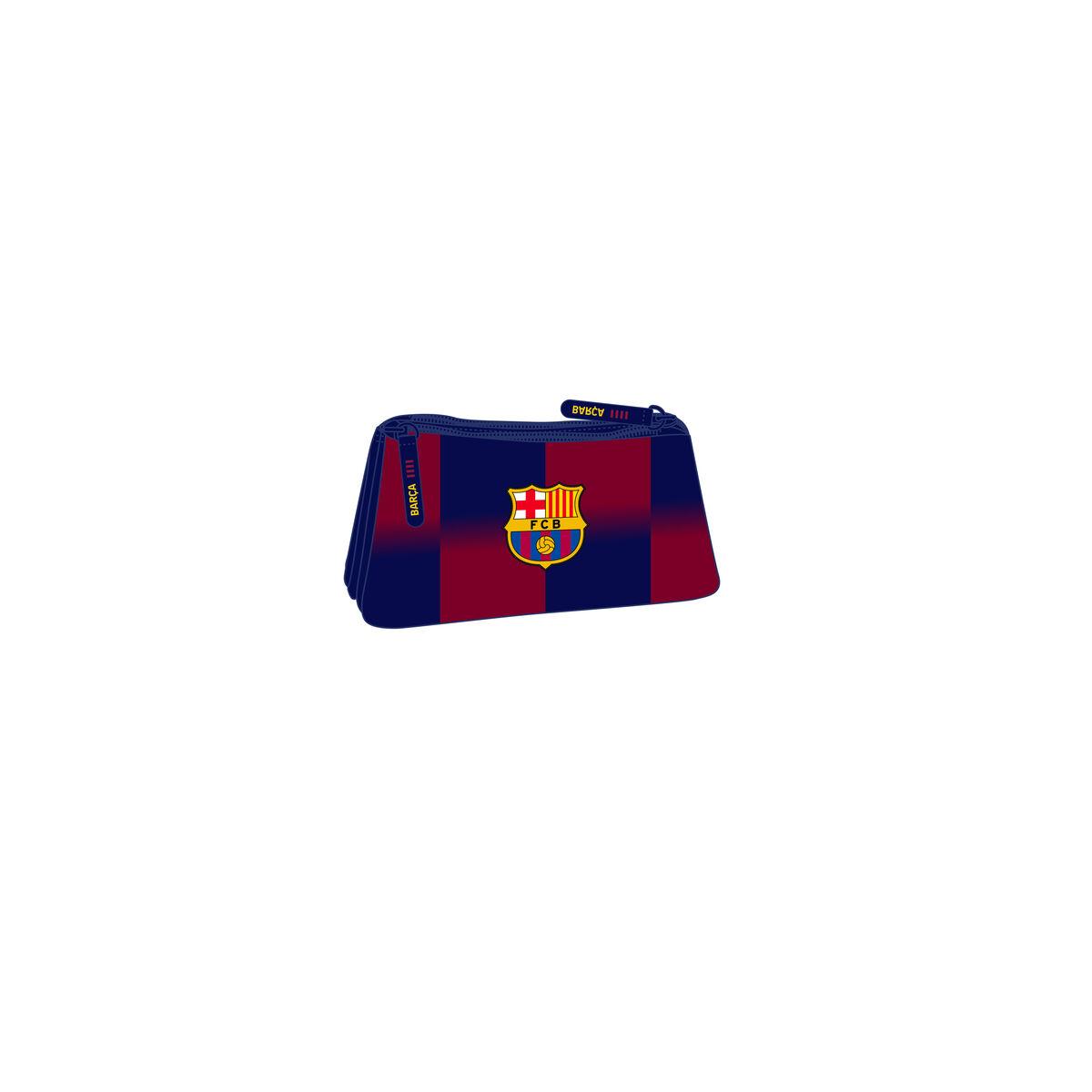 F.C. Barcelona rejsetoilettaske - blå/rødbrun, 22 × 10 × 8 cm