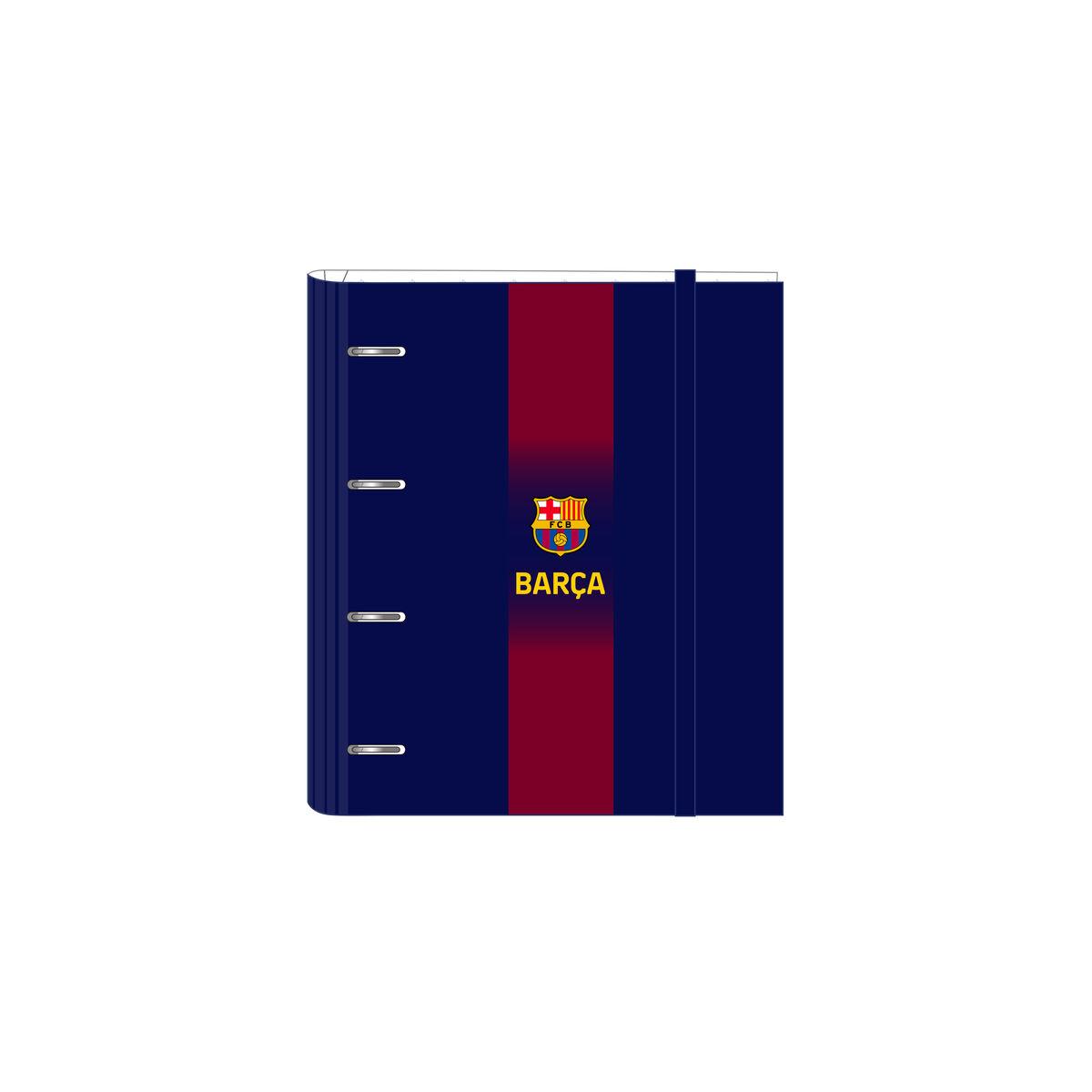 F.C. Barcelona ringbind - blå/rødbrun, 27 × 32 × 3,5 cm