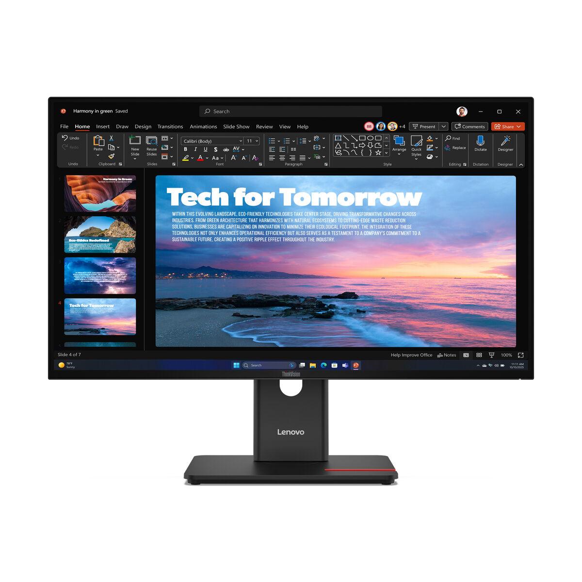 Skærm Lenovo 64AAGAT2EU Wide Quad HD 27"