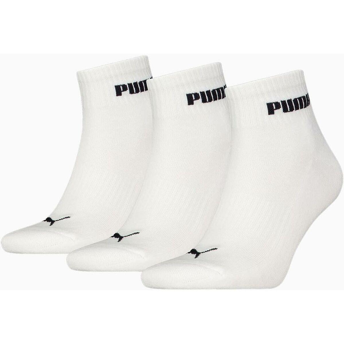 Puma Cushioned Next Quarter sportsstrømper - hvid, 3 par (35-38) billede