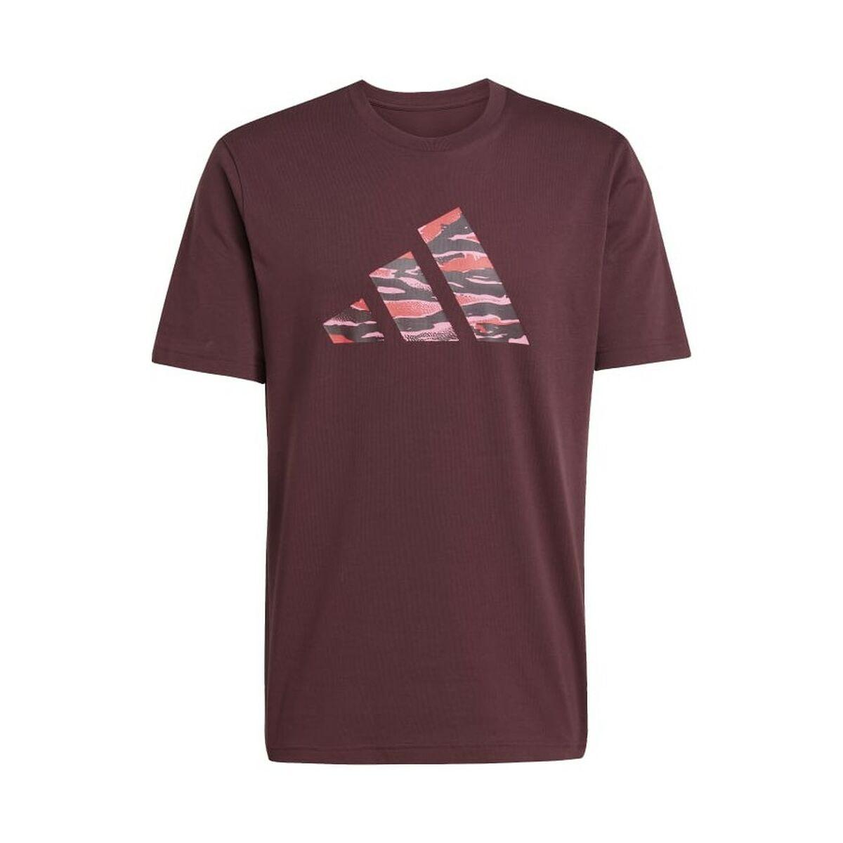 Adidas M C Camo Logo T-shirt - Rødbrun, Herre, XXL