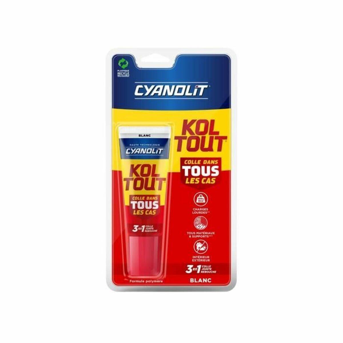 Cyanolit Kol Tout allround lim - hvid, 50 ml