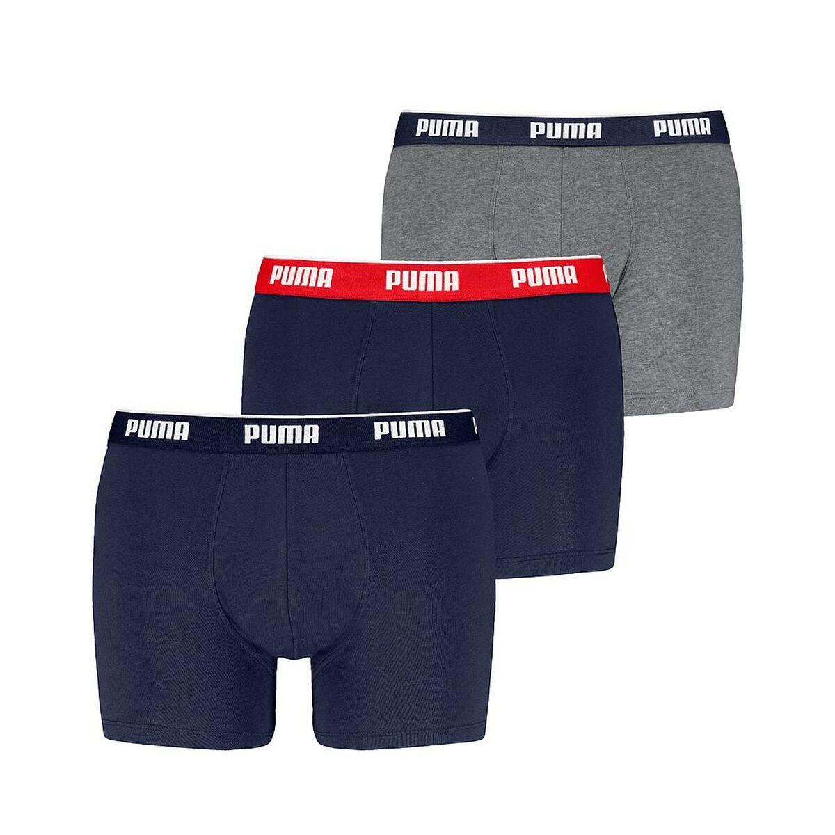 Puma boxershorts til mænd - 3-pak - Grå/Marine - XL
