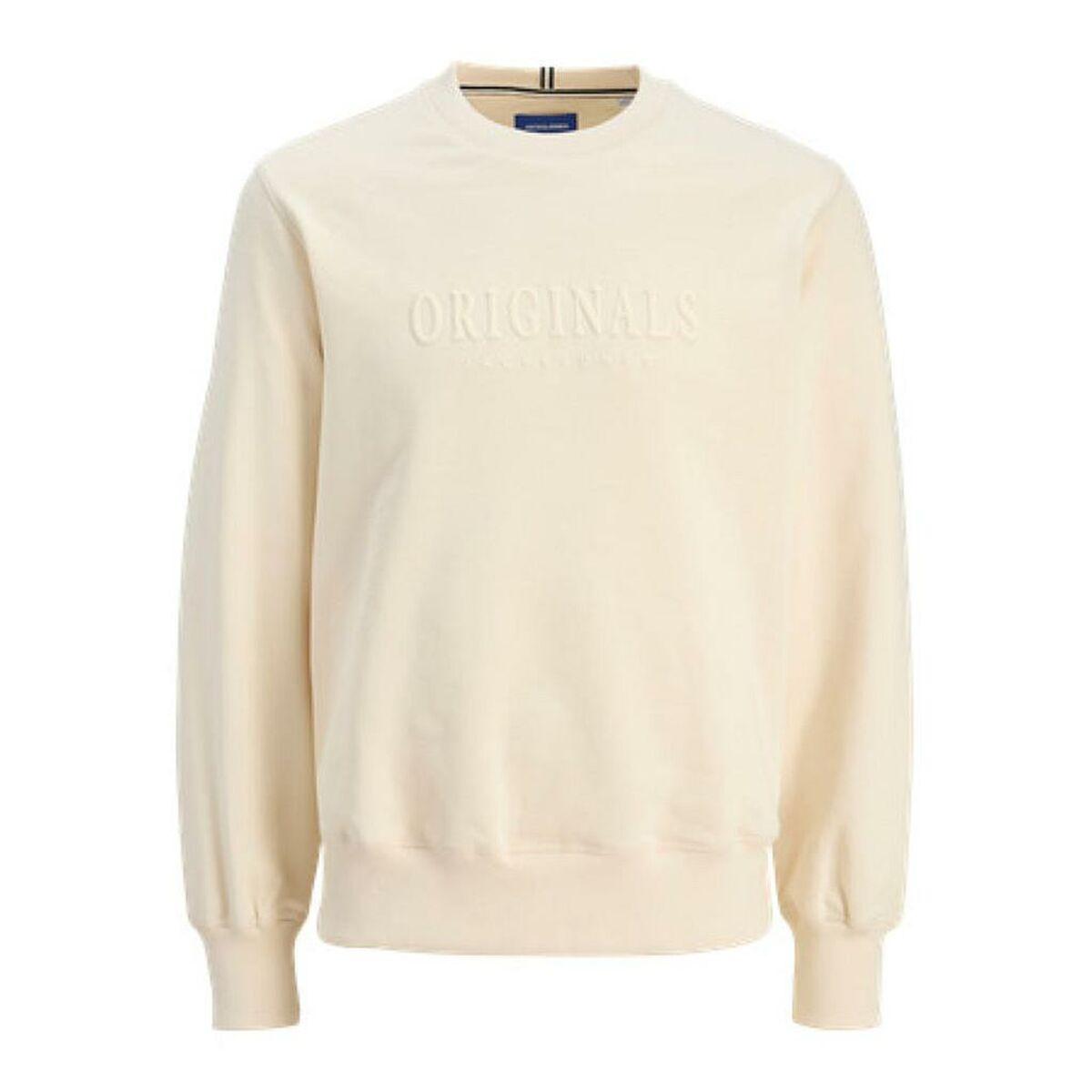 Jack & Jones JORFREDERIKSBERG sweatshirt uden hætte - Hvid, L