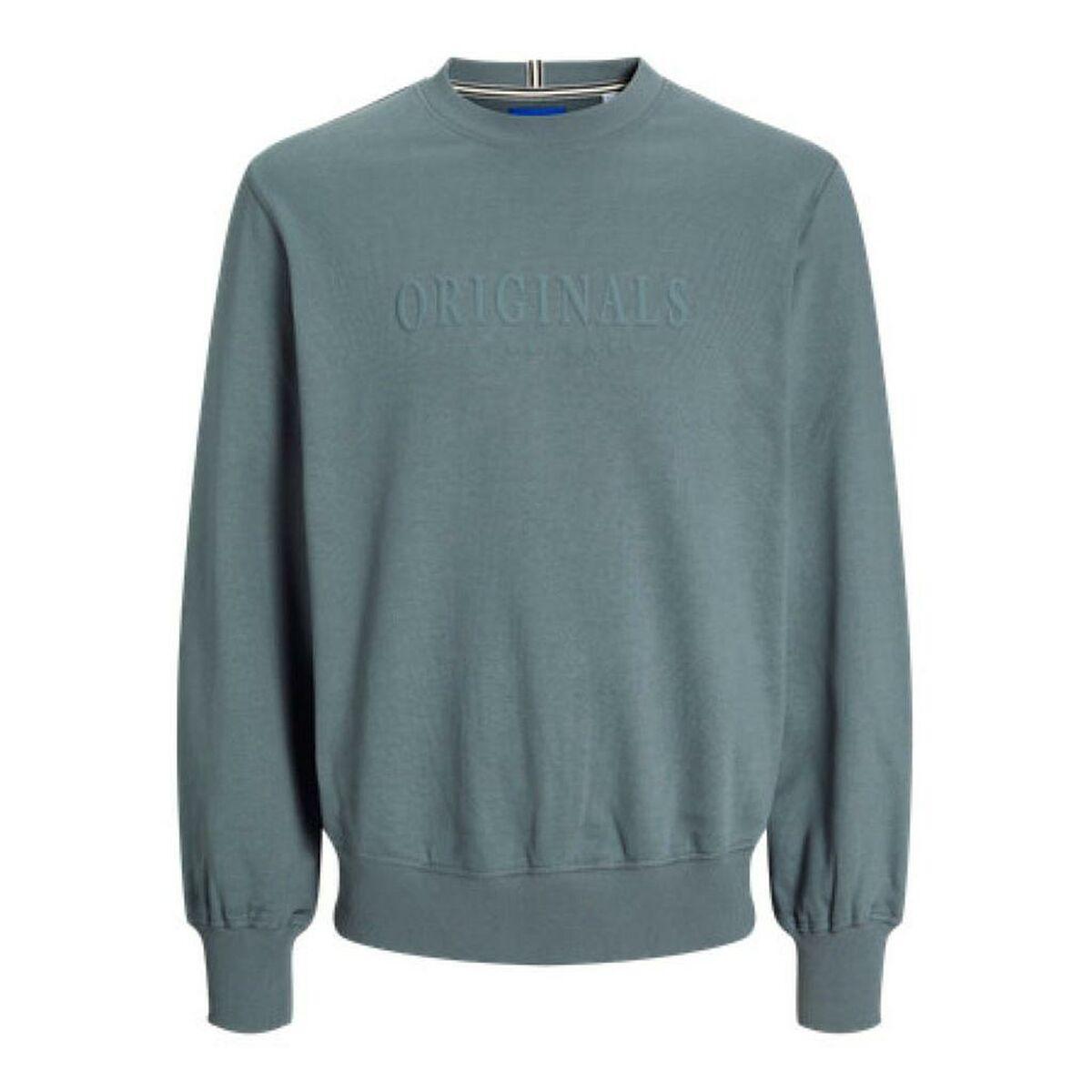 Jack & Jones sweatshirt uden hætte JORFREDERIKSBERG - Blå (L)