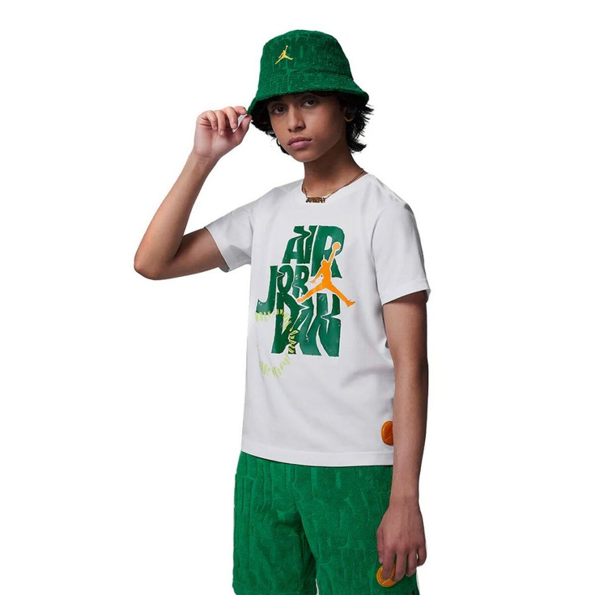 Nike JDB Fuel Up Cool Down kortærmet T-shirt til drenge, hvid - 12 år
