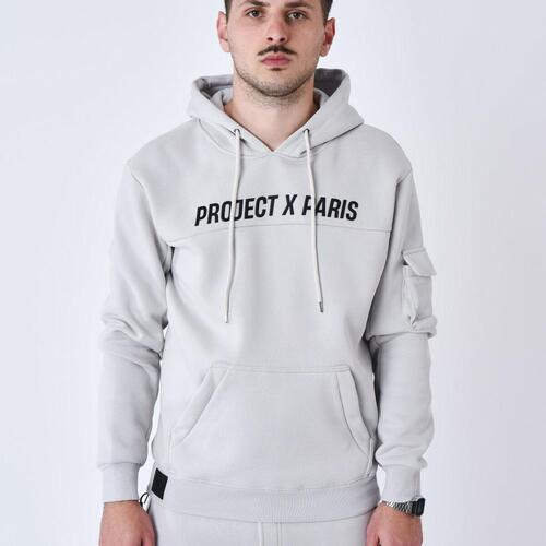 Hættetrøje til Mænd Project X Paris PROJECT SWEAD&HOODIE 2522058 LS Grå S