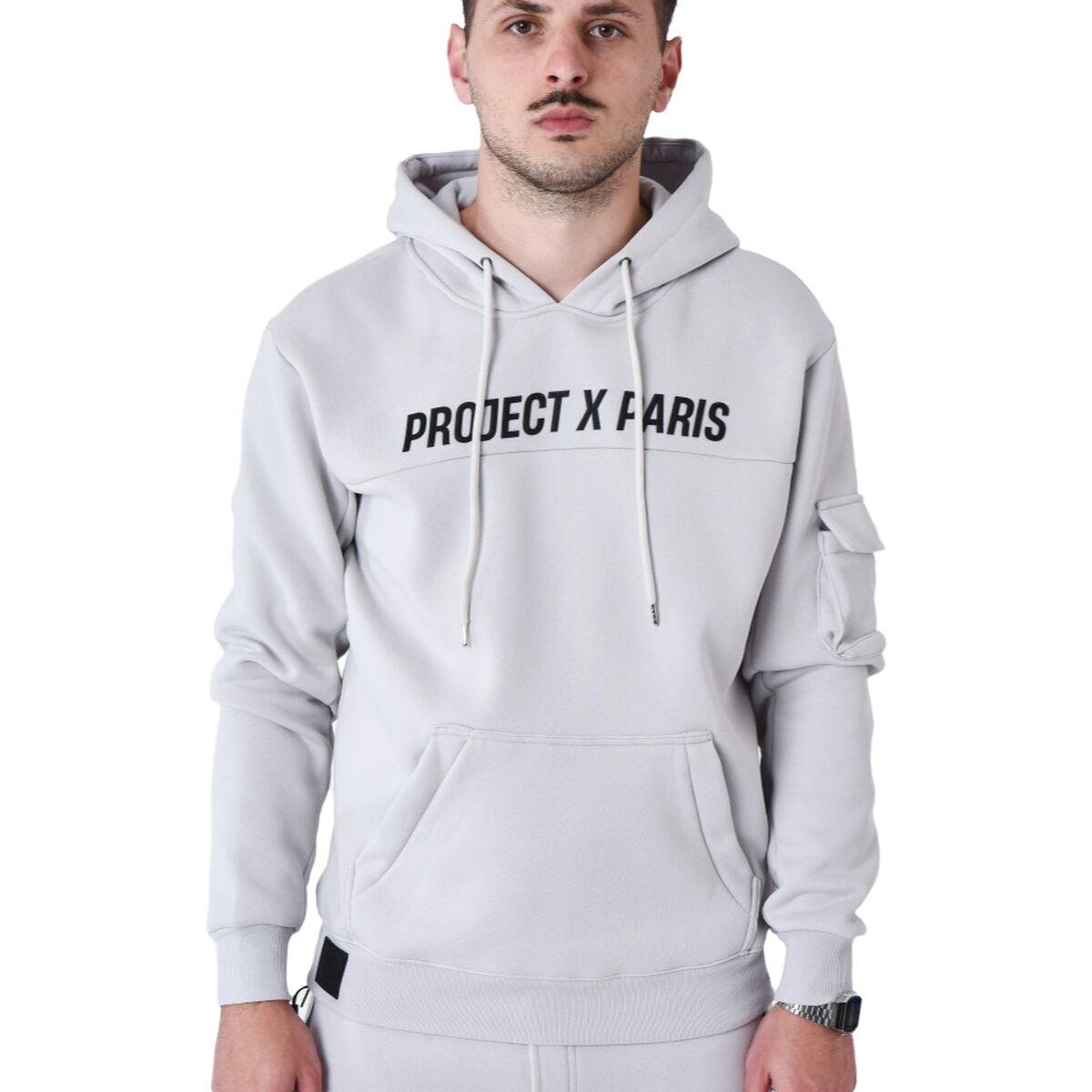 Hættetrøje til Mænd Project X Paris PROJECT SWEAD&HOODIE 2522058 LS Grå L