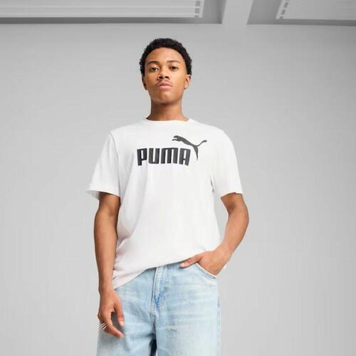 Kortærmet T-shirt til Mænd Puma ESS No. 1 Logo Tee C/O 682532 02 Hvid L