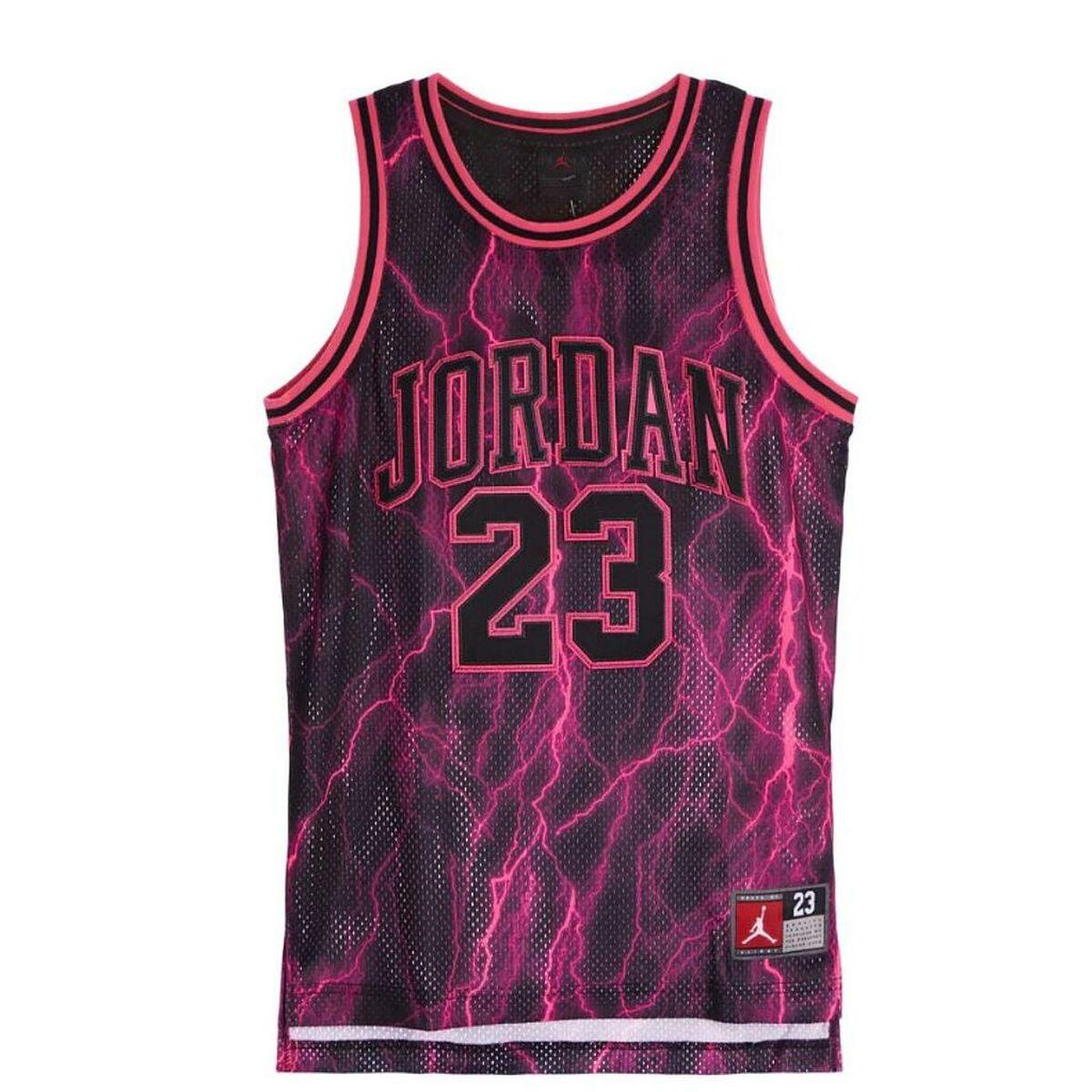 Nike JDN Jordan 23 AOP Jersey - Sort T-shirt til drenge, 10 år