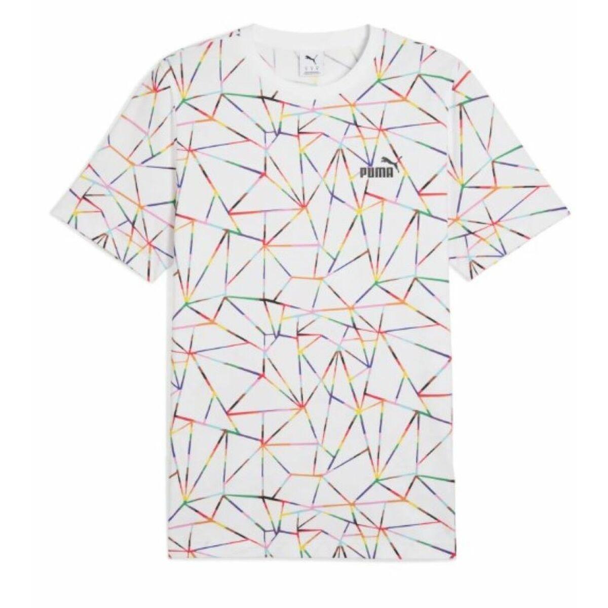 Puma LOVE UNITED AOP Tee herre T-shirt, hvid - XL