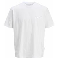 Kortærmet T-shirt til Mænd Jack & Jones JORSPLIT BACK TEE 12272996 Hvid XL