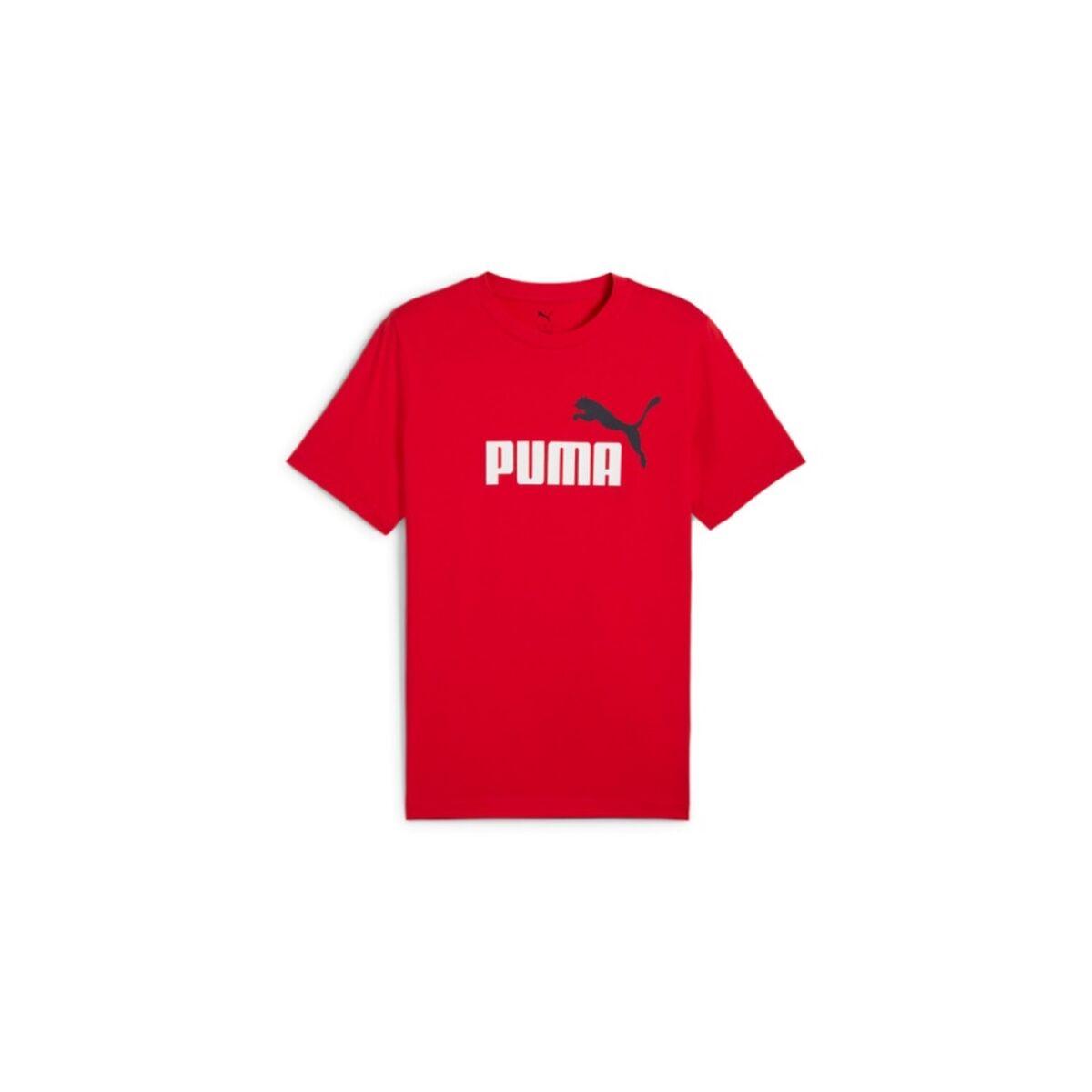 Kortærmet T-shirt til Mænd Puma ESS 2 COLOR No. 1 Logo Tee C/O 684708 11 Rød M