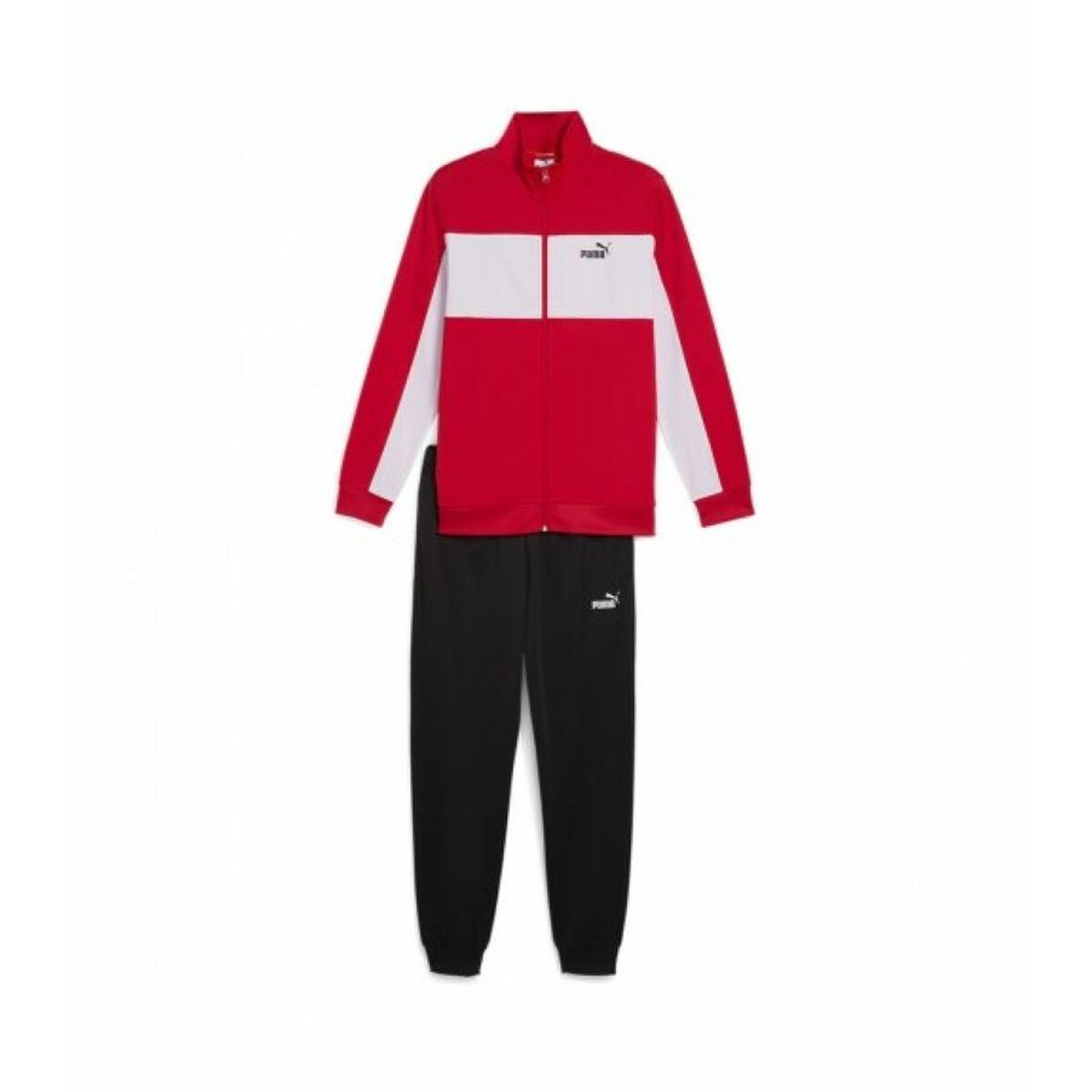Træningsdragt til voksne Puma Poly Colorblock Suit C/O 687304 11 Rød Mænd S
