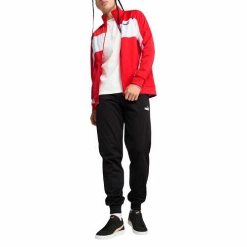 Træningsdragt til voksne Puma Poly Colorblock Suit C/O 687304 11 Rød Mænd S