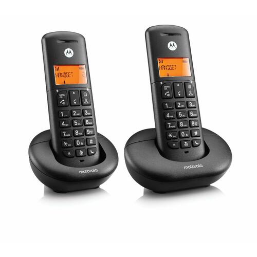 Mobiltelefon til ældre mennesker Motorola Sort