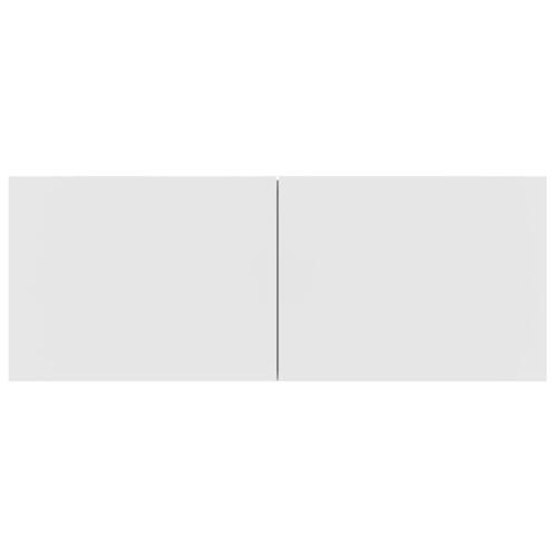 Tv-skabe 2 stk. 80x30x30 cm konstrueret træ hvid (OUTLET A)