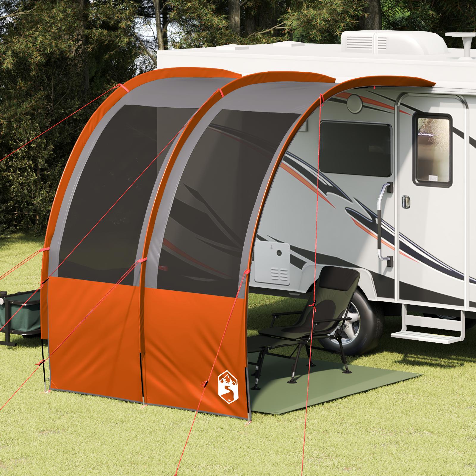 Vandafvisende tarp til camping - 260 × 200 × 260 cm, buet, sommer billede