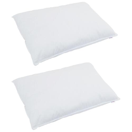Dyne med pude 3 stk Hvid 260 x 220 cm Dun