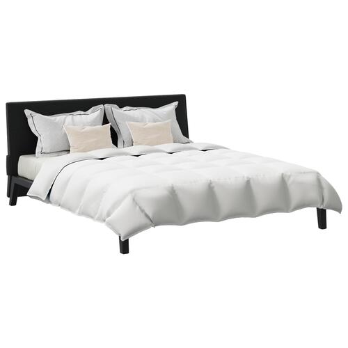 Dyne med pude 3 stk Hvid 260 x 220 cm Dun