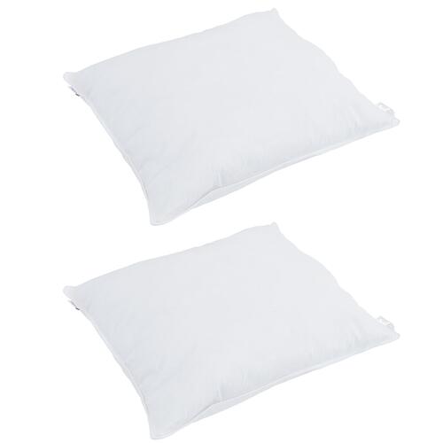 Dyne med pude 3 stk Hvid 260 x 220 cm Dun