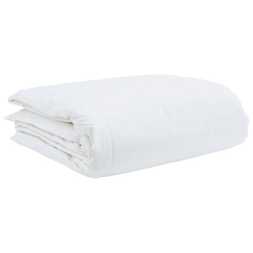 Dyne med pude 3 stk Hvid 260 x 220 cm Dun