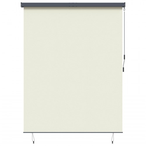 Udendørs rullegardin - creme, 200 × 250 cm, stof og aluminium