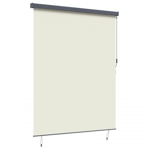 Udendørs rullegardin - creme, 200 × 250 cm, stof og aluminium