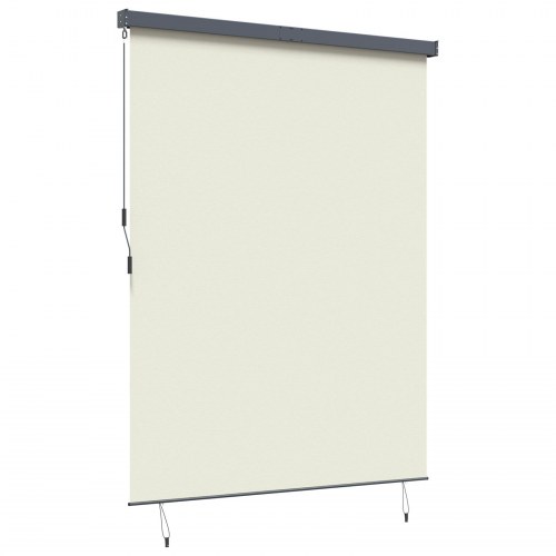 Udendørs rullegardin - creme, 200 × 250 cm, stof og aluminium