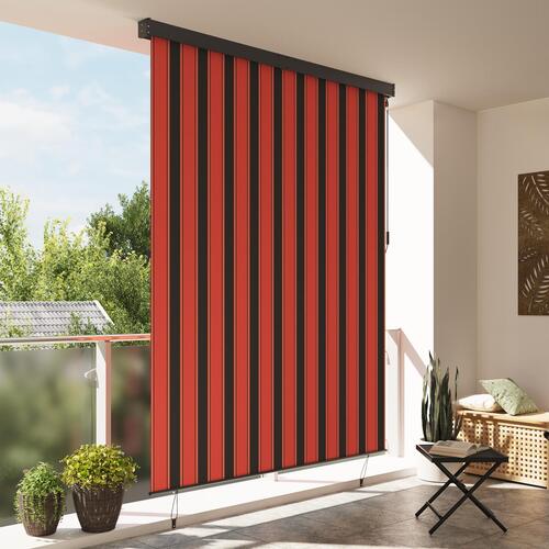 Udendørs Rullegardin Stribet orange og brun 220 x 250 cm Stof