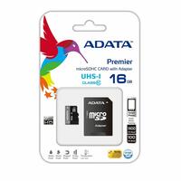 Mikro-SD-hukommelseskort med adapter Adata Premier microSDHC UHS-I U1 Class10 16GB 16 GB