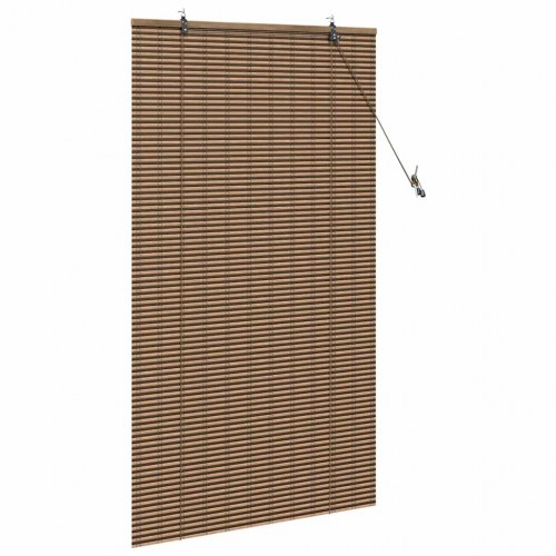 Rullegardin i bambus - brun 80 x 160 cm