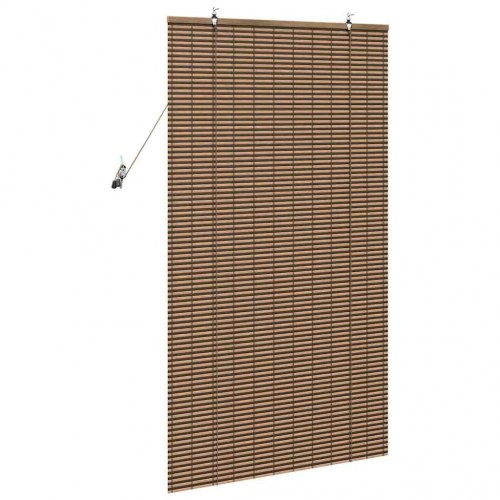 Rullegardin i bambus - brun 80 x 160 cm