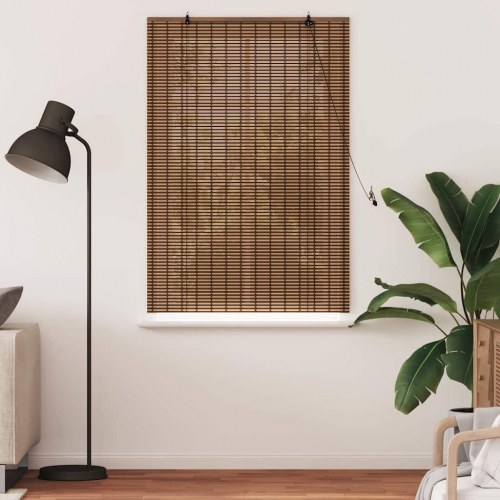Bambusrullegardin brun 100 x 160 cm