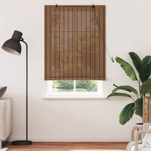 Vindues Blinds & Shades med gardiner Brun 100 x 220 cm Bambus