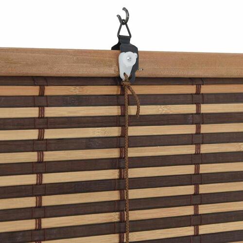 Vindues Blinds & Shades med gardiner Brun 100 x 220 cm Bambus