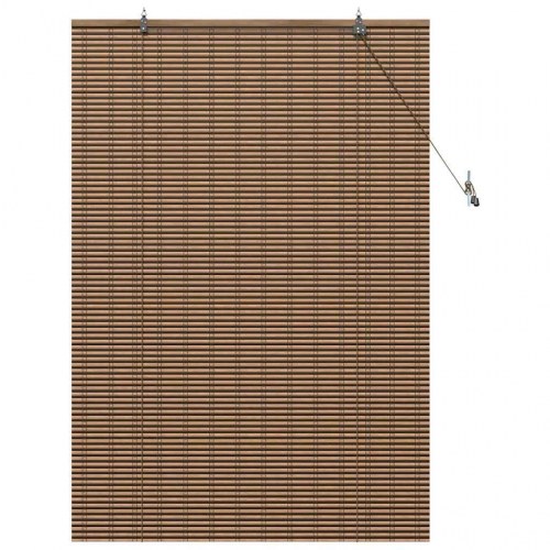 Bambus rullegardin - brun 120 x 160 cm