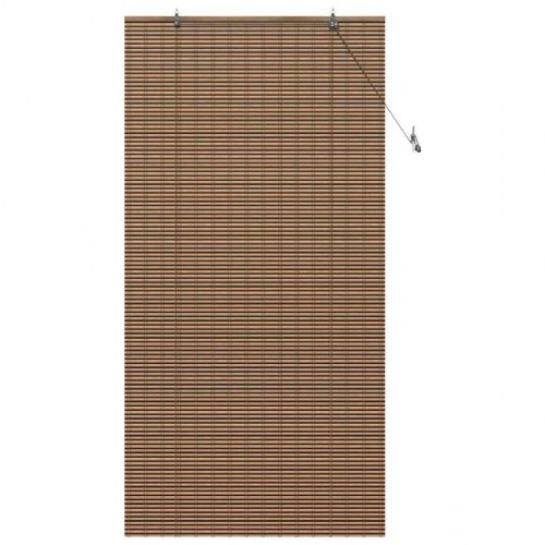 Rullegardin i bambus - brun 120 x 220 cm