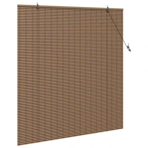 Rullegardin i bambus - brun 140 x 160 cm