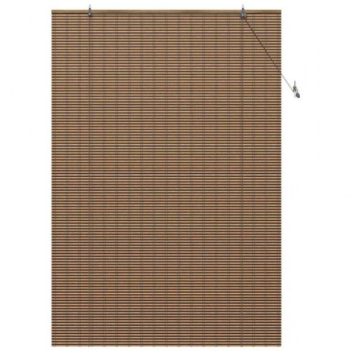 Rullegardin i bambus - brun 140 x 220 cm